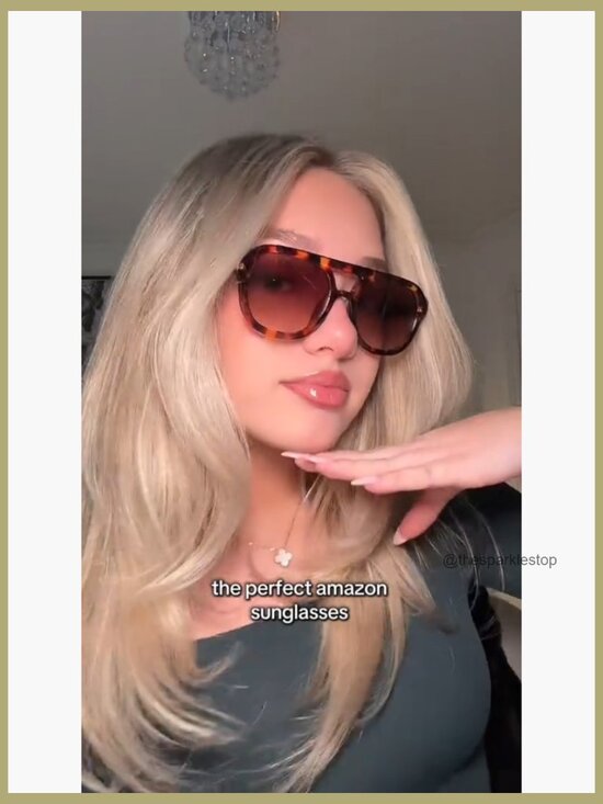 Retro Aviator Sunglasses Square Pilot Shades Polycarbonate Lens main image 5